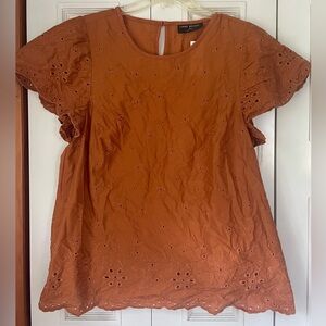 Lane Bryant rust color shirt, size 14/16, NWT